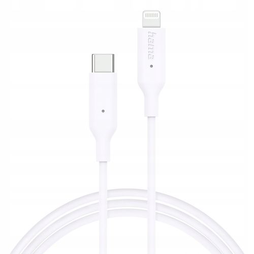 Kabel HAMA Ładujący/data MFI USB-C - Lightning 1m Biały na Arena.pl