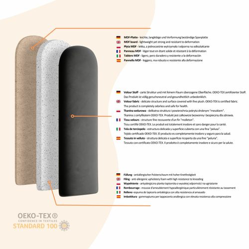 PANELE ŚCIENNE TAPICEROWANE PŁOTEK 60x30cm MAGIC VELVET 2239 na Arena.pl