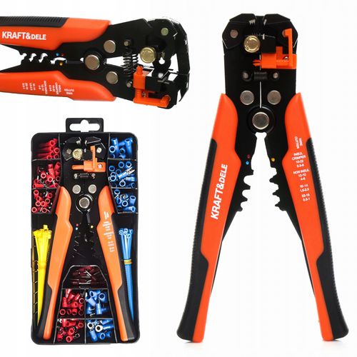 Ściągacz Izolacji Kraft&Dele 0,2 mm² - 6 mm² + Akcesoria na Arena.pl