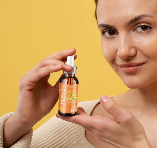 HERB Vita WITAMINA D3 4000 IU + K2 100 mcg FORTE 30ml W KROPLACH krople na Arena.pl