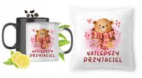 Misie Zestaw Kubek Magiczny + Poduszka Z Nadrukiem Ze Zdjęciem