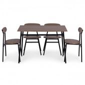 ZESTAW MEBLI JADALNIA STÓŁ 4 KRZESŁA OSLO MODERNHOME MDF