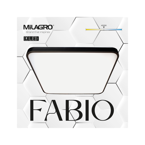 Plafon FABIO BLACK 23W na Arena.pl