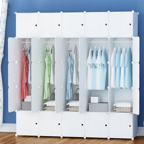 DUŻA SZAFA MODUŁOWA REGAŁ GARDEROBA XXXL SZAFKA na Arena.pl