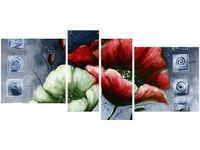 OBRAZ CZERWONE ZIELONE MAKI