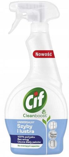 cif cleanboost uniwersalny płyn do szyb i luster 500ml na Arena.pl