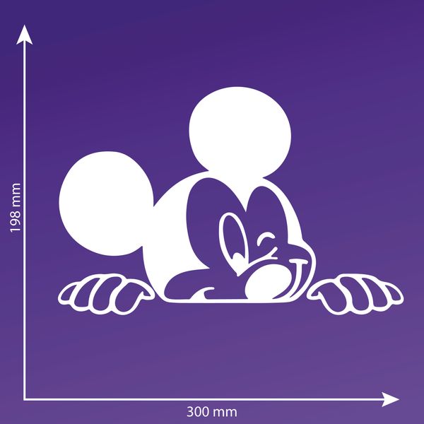 Naklejka MYSZKA MIKI 30 cm zdjęcie 3
