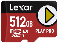 Lexar Karta microSDXC Express PLAY 7.1, R900/W600 C10 U3 UHS-I (V30) 512GB
