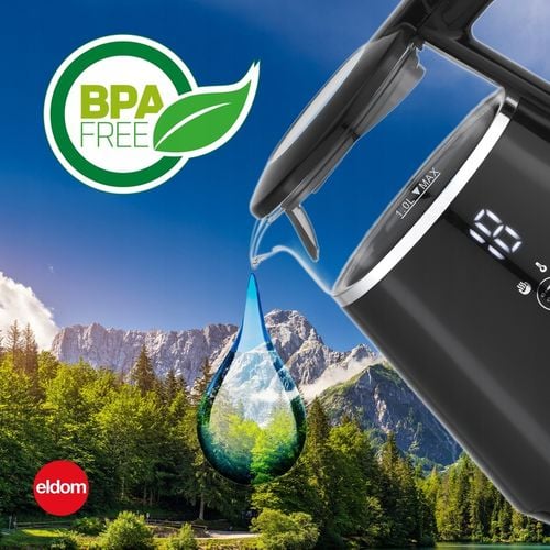 CZAJNIK ELEKTRYCZNY BEZPRZEWODOWY SZKLANY 1L PANEL DOTYKOWY 1100W na Arena.pl