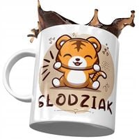 Kubek Z Tygryskiem Tygrysem Słodki Na Prezent Z Nadrukiem Ze Zdjęciem
