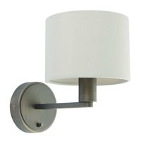 Pokojowa lampa ścienna Daley 73018 Endon klasyczna antyczny brąz biała