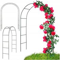 Pergola Ogrodowa Metalowa Uchwyt NA Kwiaty Bluszcz Róże Pnącza Łuk 240X140