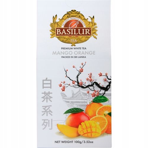 Basilur MANGO ORANGE biała herbata liściasta POMARAŃCZA - 100g na Arena.pl