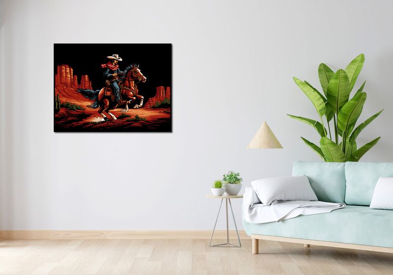 Plakat 100x75cm Galop przez Prerię zdjęcie 4
