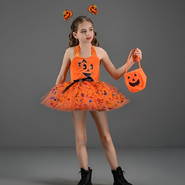 przebranie halloween dla dziewczynki dynia zdjęcie 11
