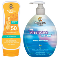 Australian Gold SPF50 Krem Przeciwsłoneczny 237ml + Forever After 400m