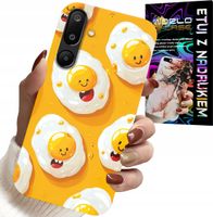 ETUI DO SAMSUNG GALAXY M16 5G - SŁODKIE UŚMIECHNIĘTE JAJKA CASE + FOLIA