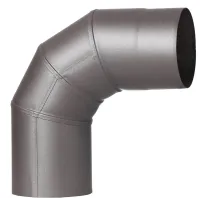 Kolano stalowe stałe ⌀100 mm 90° grafitowe – przyłącze dymowe T400