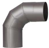 Kolano stalowe stałe ⌀100 mm 90° grafitowe – przyłącze dymowe T400