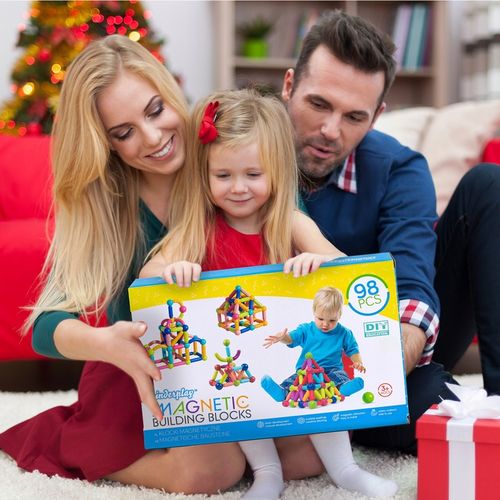DUŻE KLOCKI MAGNETYCZNE KONSTRUKCYJNE EDUKACYJNE STICKS PATYCZKI XXL 98 ele na Arena.pl
