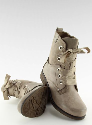 Botki workery beżowe 17103-13 KHAKI - 41 na Arena.pl