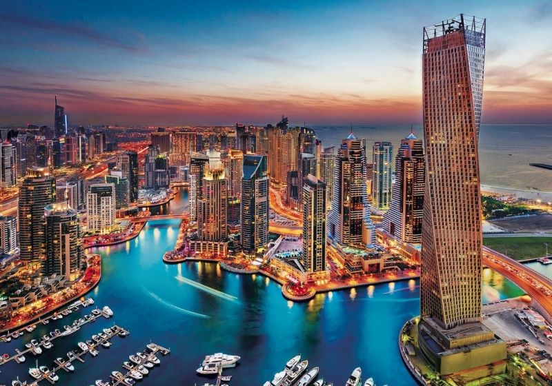 PUZZLE DUBAI MARINA 1500 ELEMENTÓW CLEMENTONI zdjęcie 2