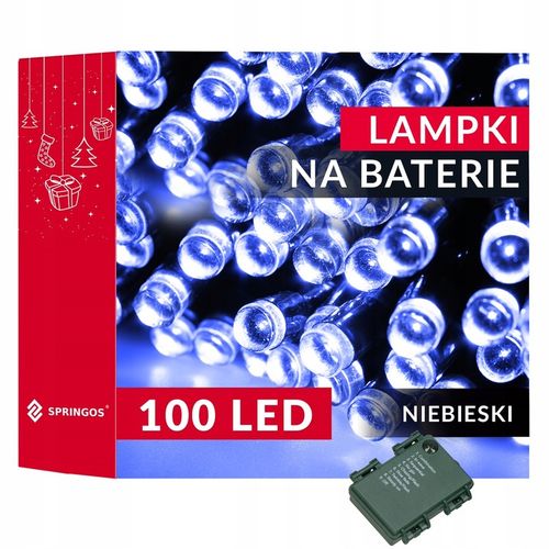 LAMPKI CHOINKOWE 100 LED 10m ZEWNĘTRZNE +TIMER IP44 8 FUNKCJI NA BATERIE na Arena.pl
