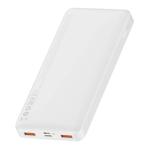 powerbank baseus bipow 10000mah, 2xusb, usb-c, 20w (biały) na Arena.pl