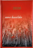 KALENDARZ A5 2026 TYGODNNIOWY KSIĄŻKOWY nadruk UV z imieniem prezent