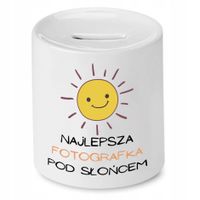 Skarbonka Dla Fotografa Najlepsza Pod Słońcem Z Nadrukiem Ze Zdjęciem