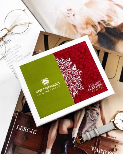 skórzany portfel damski na zamek - peterson na Arena.pl