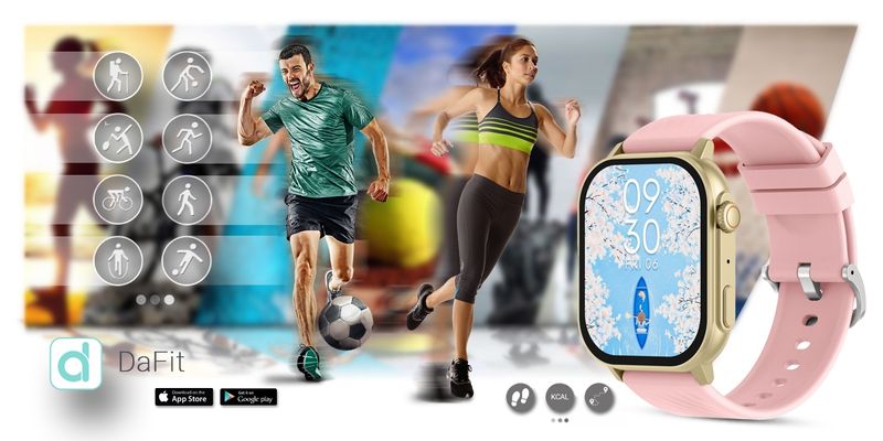 Smartwatch Gravity GT15-7 Różowy Pasek Silikonowy + Złota Bransoleta zdjęcie 16