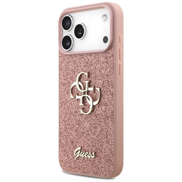 Etui Guess Fixed Glitter Big 4G do iPhone 17 Pro Max różowy zdjęcie 2