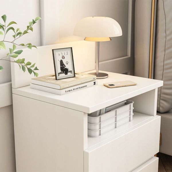Szafka nocna biała loft nowoczesna 40cm zdjęcie 3