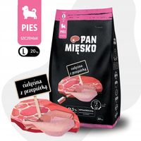 Pan Mięsko karma sucha dla szczeniąt CIELĘCINA PRZEPIÓRKA Duże rasy L 20kg