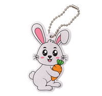 LUMI Breloczek KRÓLIK zawieszka brelok odblaskowy odblask dla dziecka psa