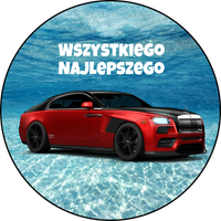 Opłatek na tort Mercedes Auto Samochód Logo Bryka Fura Maybach