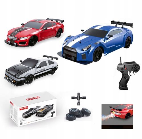 Auto Do Driftu Samochód zdalnie sterowany RC Duże Autko Drift Led Dym 1:16 na Arena.pl