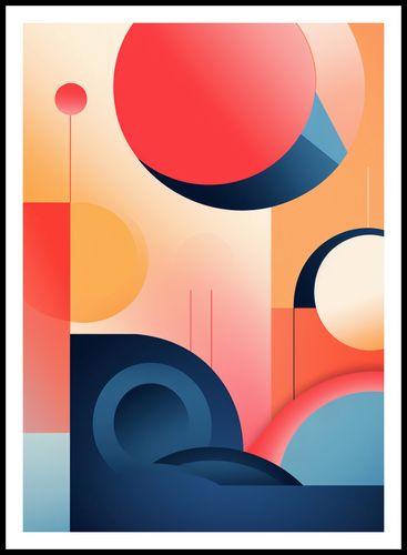 Plakat 67,5x95cm Geometryczne Marzenia na Arena.pl