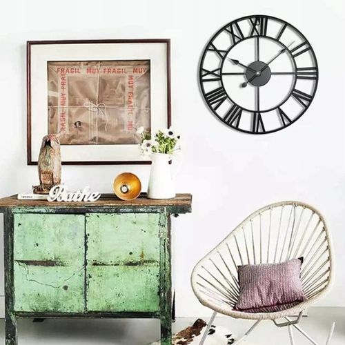 Zegar ścienny duży elektroniczny do salonu kuchni loft cichy na na Arena.pl