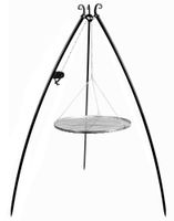 Grill na trójnogu z kołowrotkiem 200 cm, LARGO, ruszt, 70 cm | TYLETEGOTU