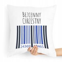 Poduszka Poszewka Dla Chrzestnego Na Prezent Z Nadrukiem Ze Zdjęciem