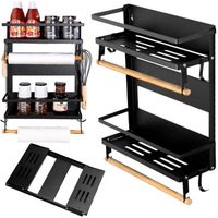 Półka magnetyczna na lodówkę ścianę organizer na przyprawy uniwersalny