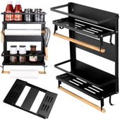 Półka magnetyczna na lodówkę ścianę organizer na przyprawy uniwersalny