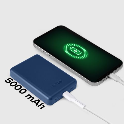powerbank 5000 mah magsafe - niebieski na Arena.pl