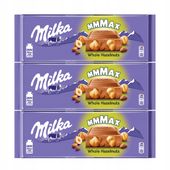 Pakiet 3szt MILKA Czekolada mleczna HAZELNUTS 270G