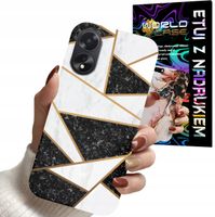 ETUI CASE DO OPPO A78 5G / A58 5G - MARMUREK GEOMETRIA WZORY DLA KOBIET