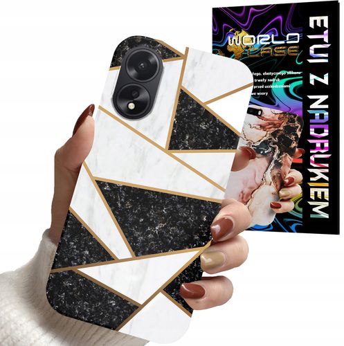 ETUI CASE DO OPPO A78 5G / A58 5G - MARMUREK GEOMETRIA WZORY DLA KOBIET na Arena.pl