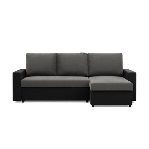 Narożnik uniwersalny, CAPERO, ekoskóra, 231x140x92 cm, szary | TYLETEGOTU na Arena.pl