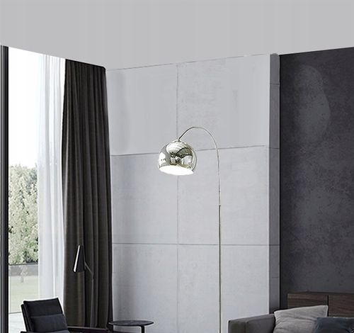 LAMPA STOJĄCA PODŁOGOWA ŁUKOWA CHROM BALL KULE na Arena.pl